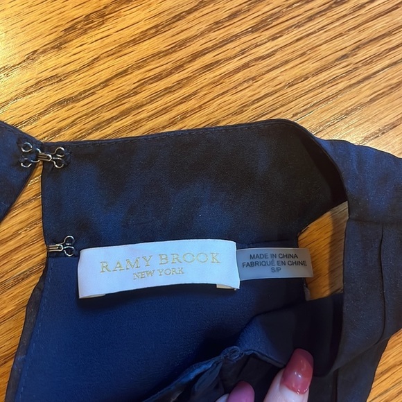 Ramy Brook Woman’s Silk Black and Blue Printed Dress Size S - Picture 4 of 7